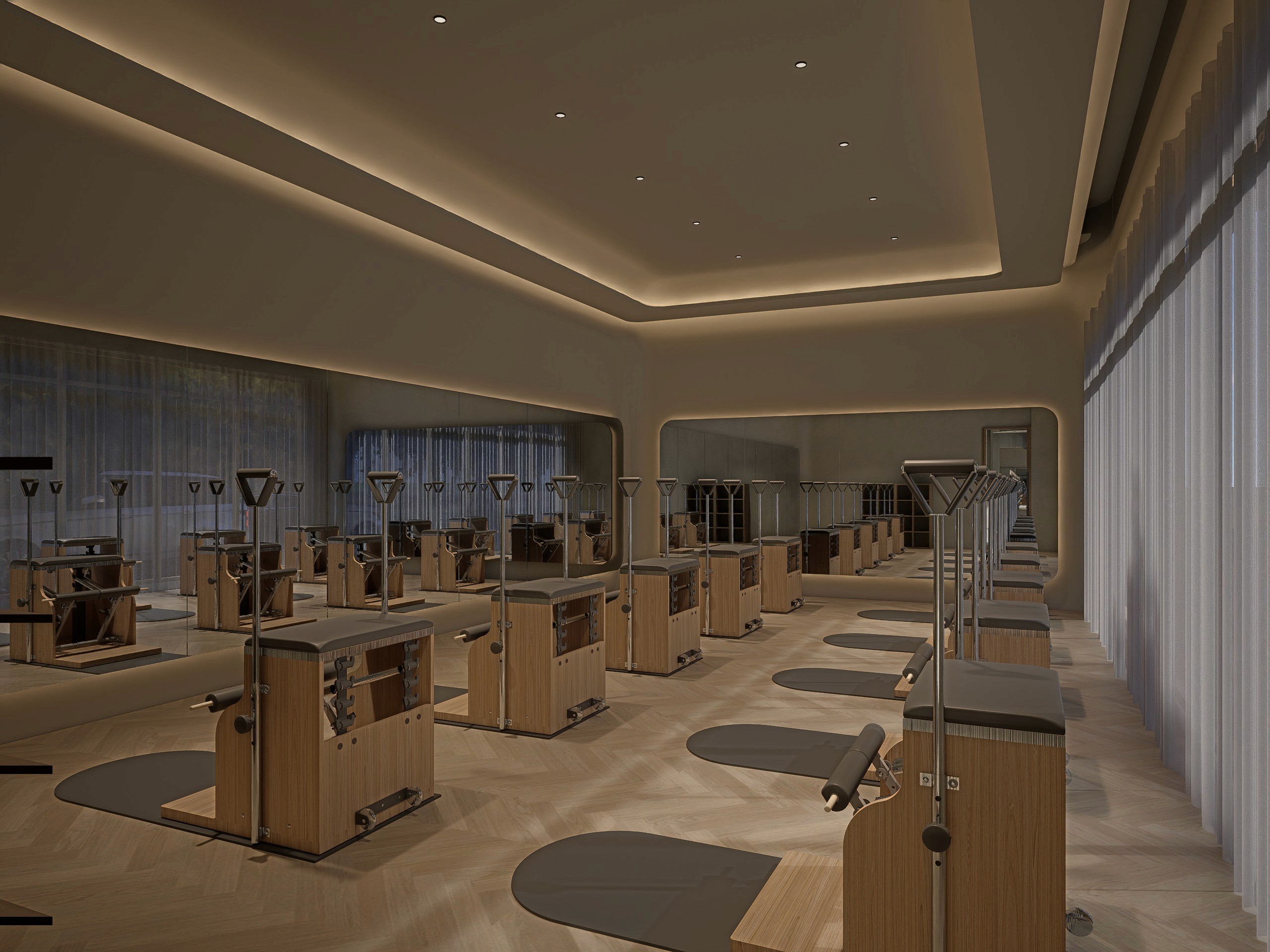 Pilates Collective Medan renovation render